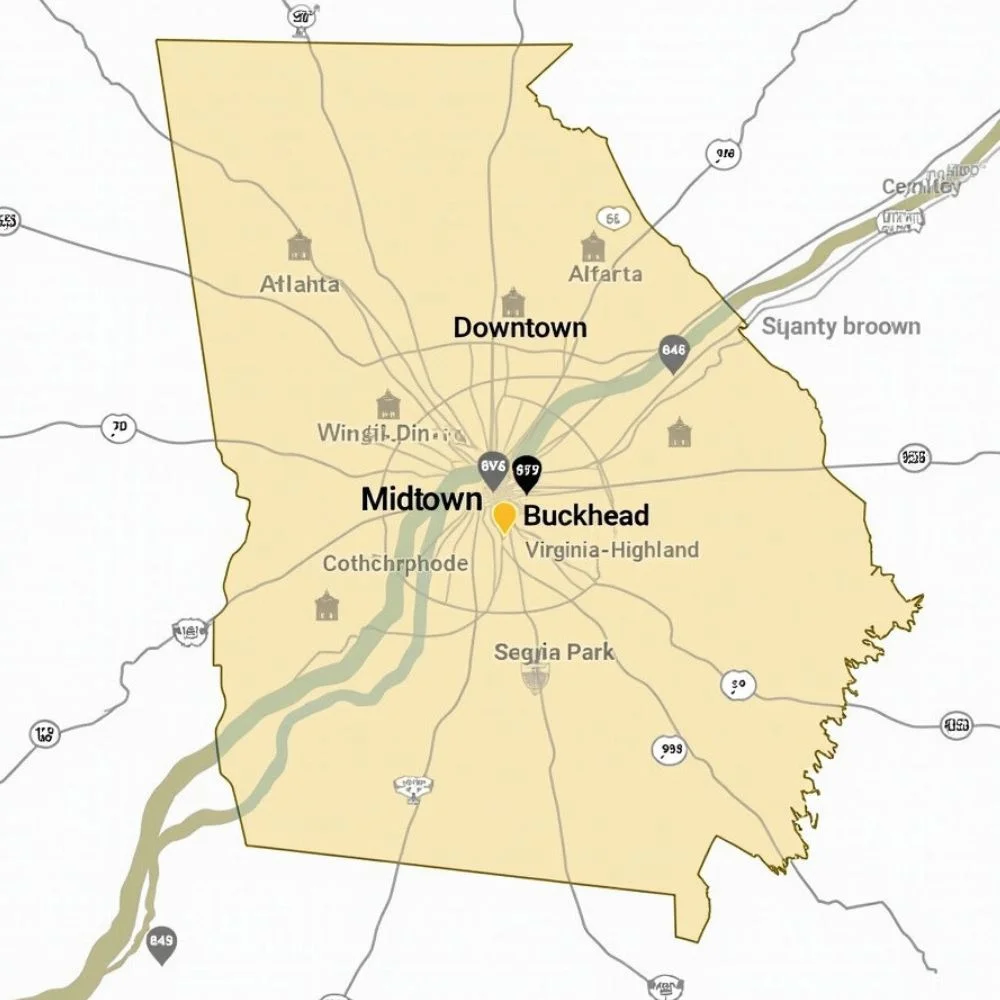 Image of Atlanta neighborhoods with 404