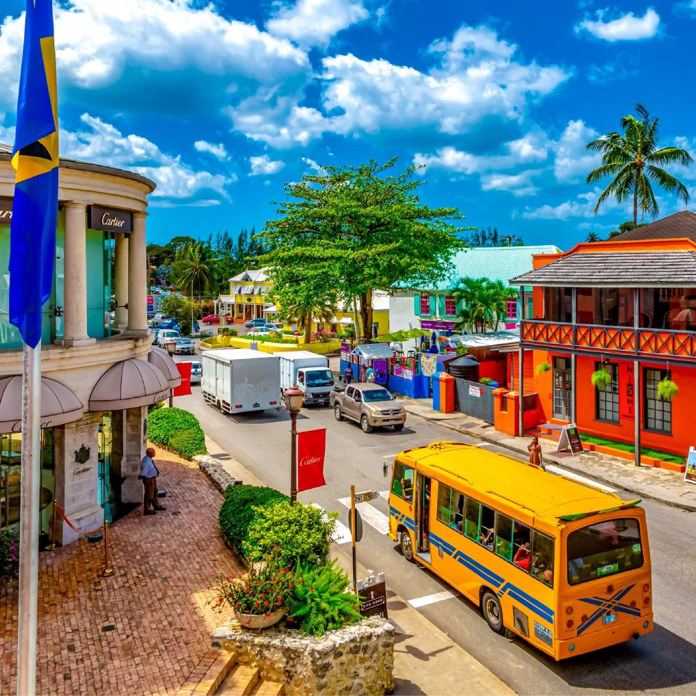 an image of Barbados beach , authentic vibe of each culture