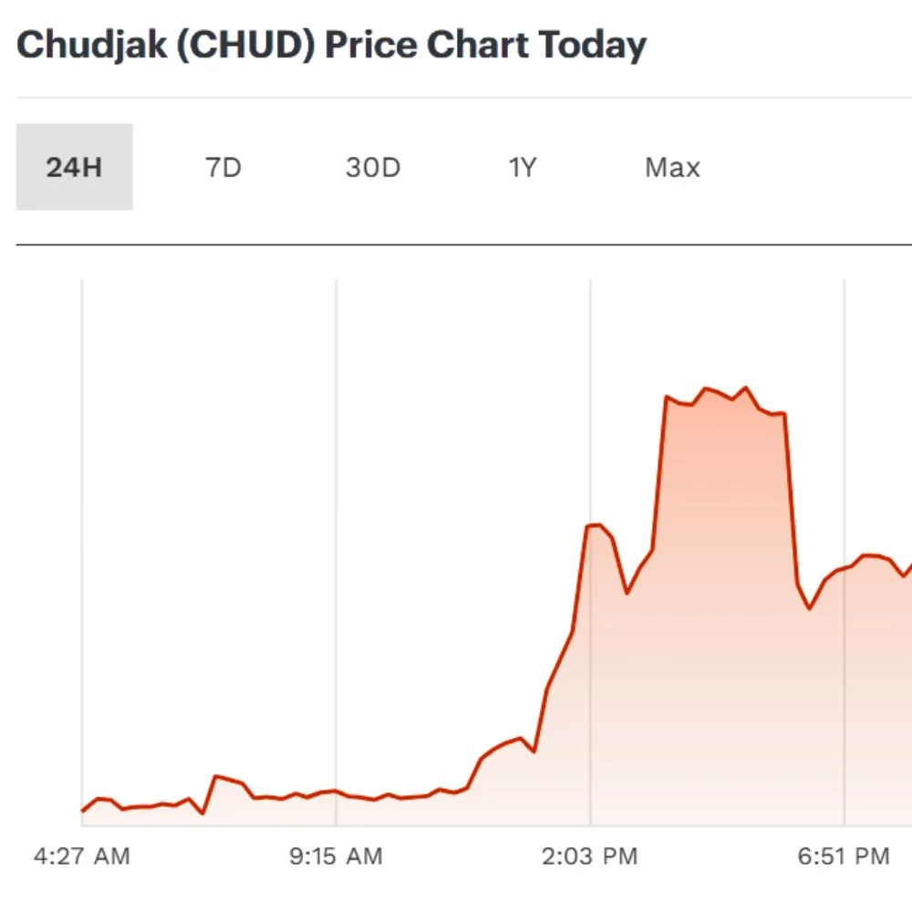 Image of Chudjak (CHUD) coin price chart
