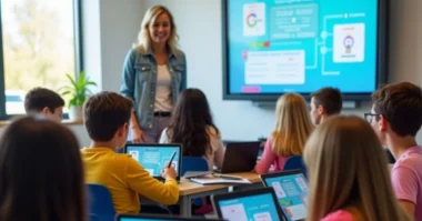 Image of Students using Study Island tools