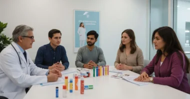image of BTS inhalers and asthma care with patients inhalers and asthma care with patients