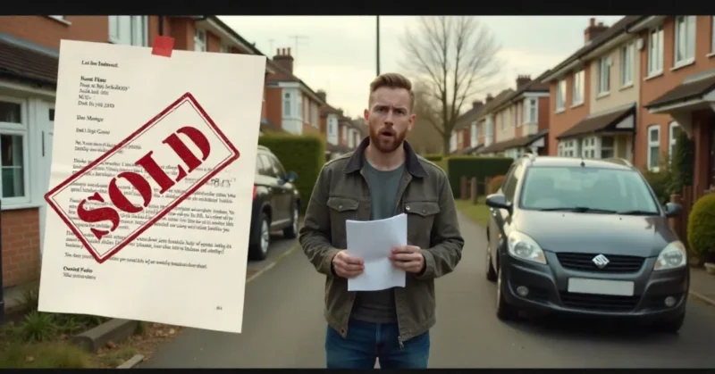Image of Frustrated car owner reacting to car sold without consent by DVLA.