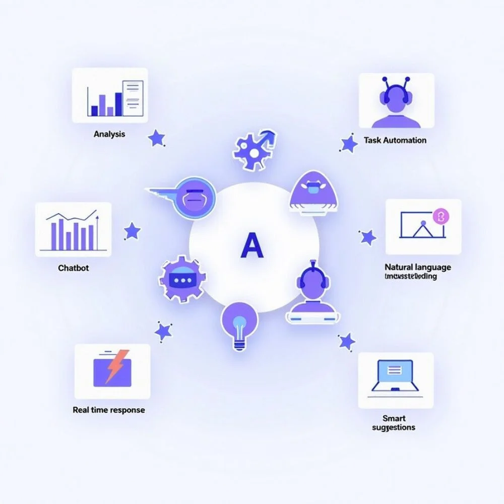 Image of Maya AI key feature icons