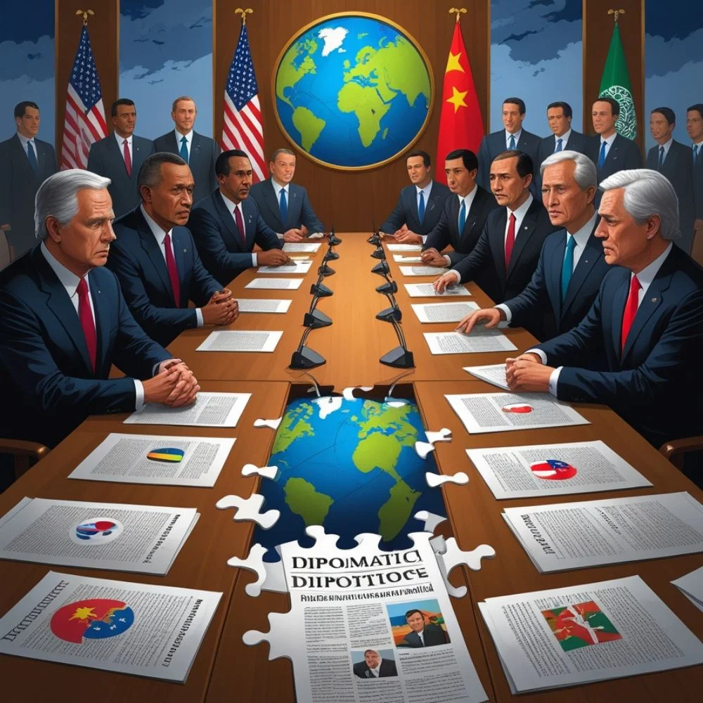 image of Global Diplomacy Summits and talk.