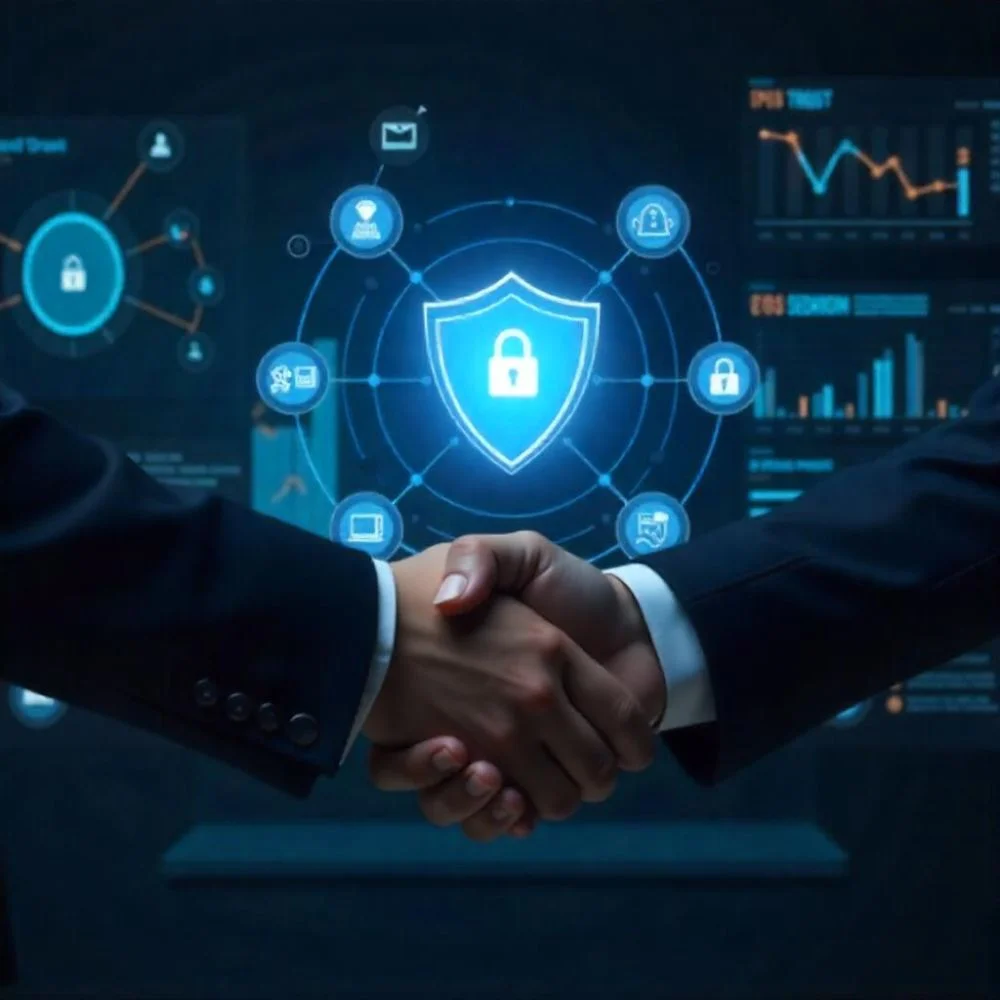 Global technology network with GDPR and HIPAA compliance.