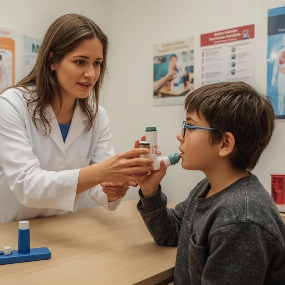 Image of Teaching asthma inhaler