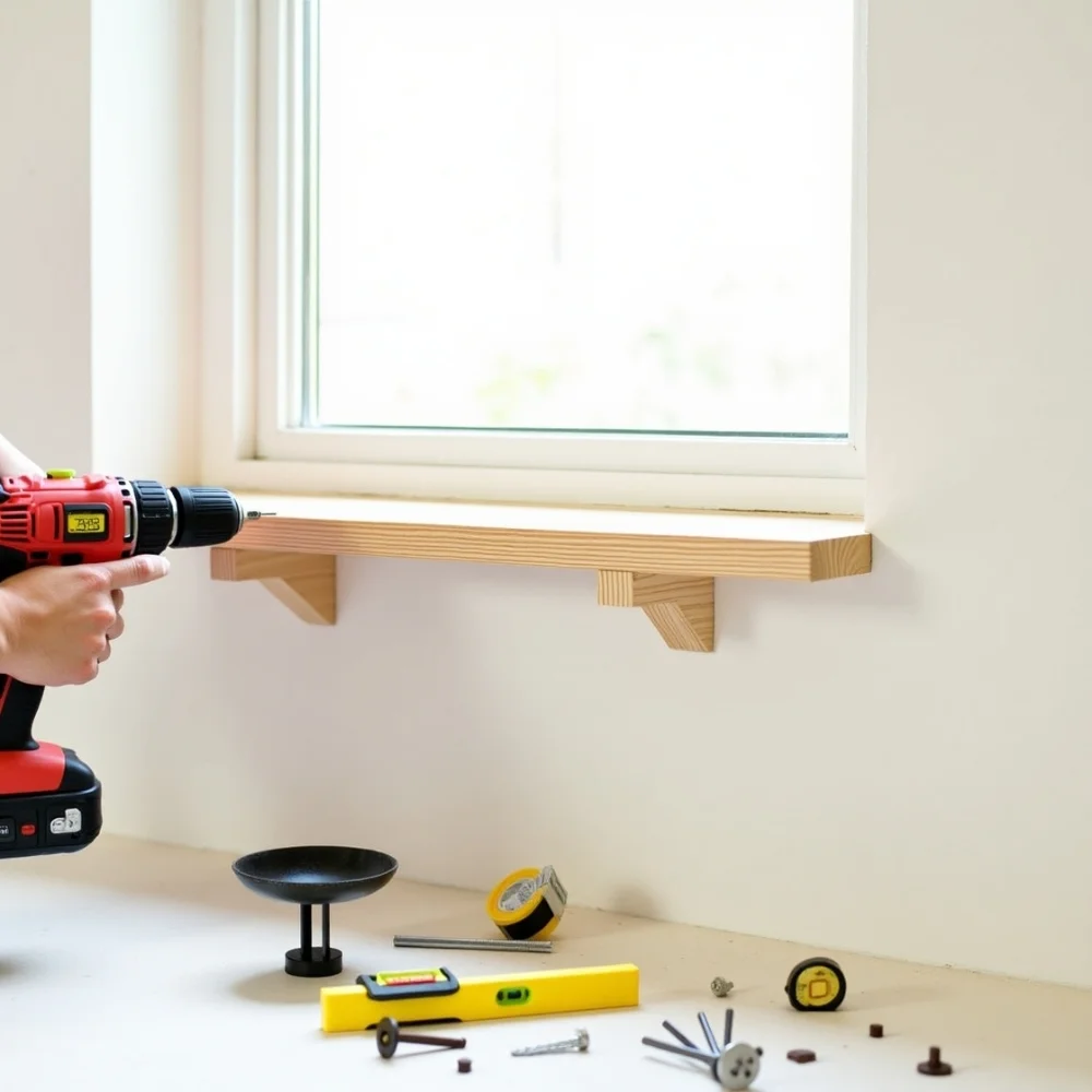 Image of Install a Window Sill Shelf