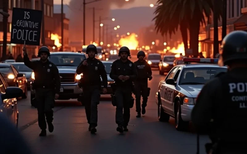 Image of Rodney King Riot Fire