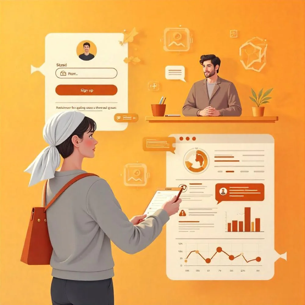 Image of Maya AI setup steps illustration