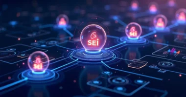 Image of SEI tokenomics blockchain illustration