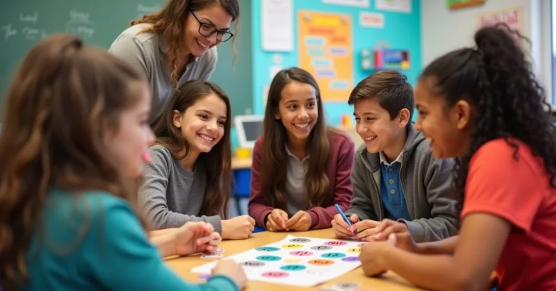 Image of Students playing Taboo game