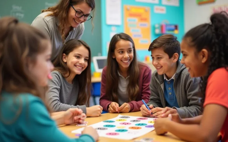 Image of Students playing Taboo game