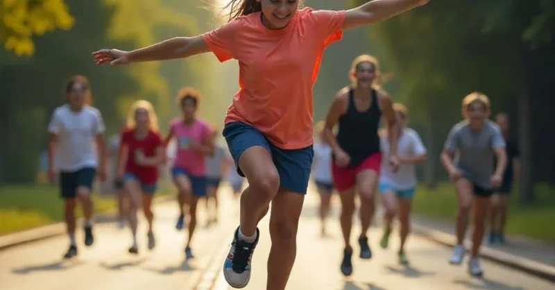 Image of Teens doing solo sports
