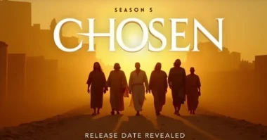 Image of Jesus and disciples walking at sunset for Chosen Season 5