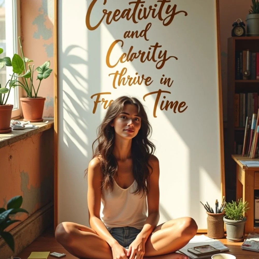 an image of creativity and clarity in free time