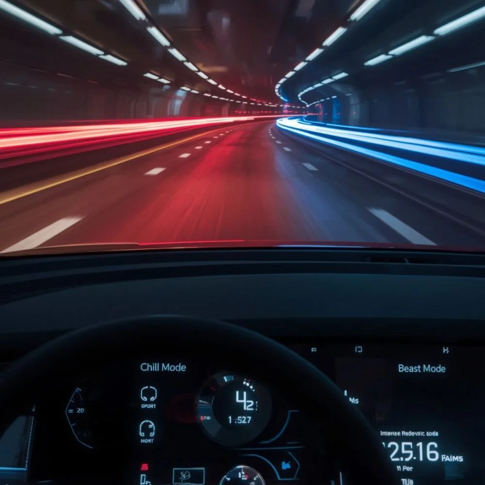 image of cyber truck digital dashboard