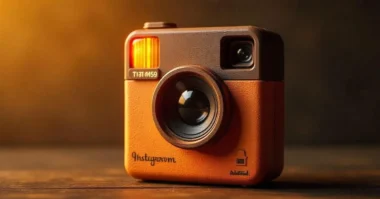 Image of Old Instagram logo with retro camera design