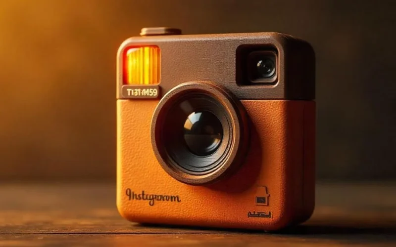 Image of Old Instagram logo with retro camera design
