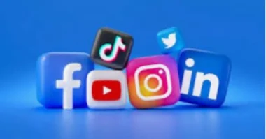 an image of social media to gain followers