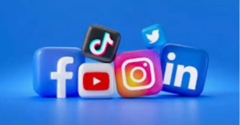 an image of social media to gain followers