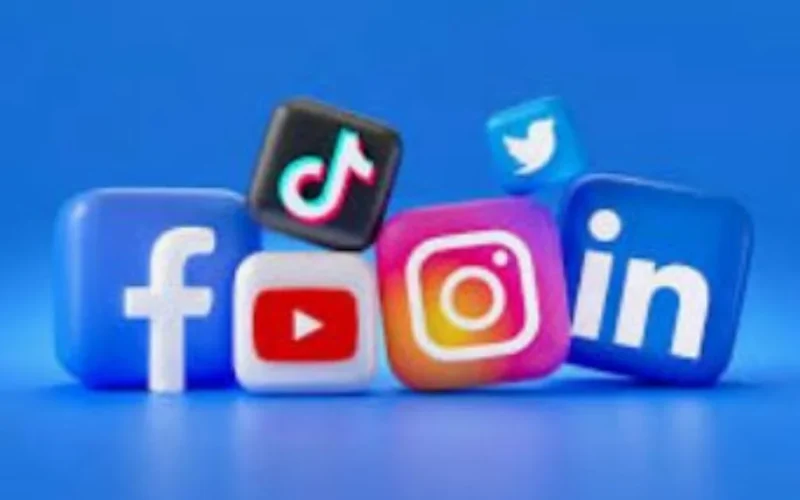 an image of social media to gain followers