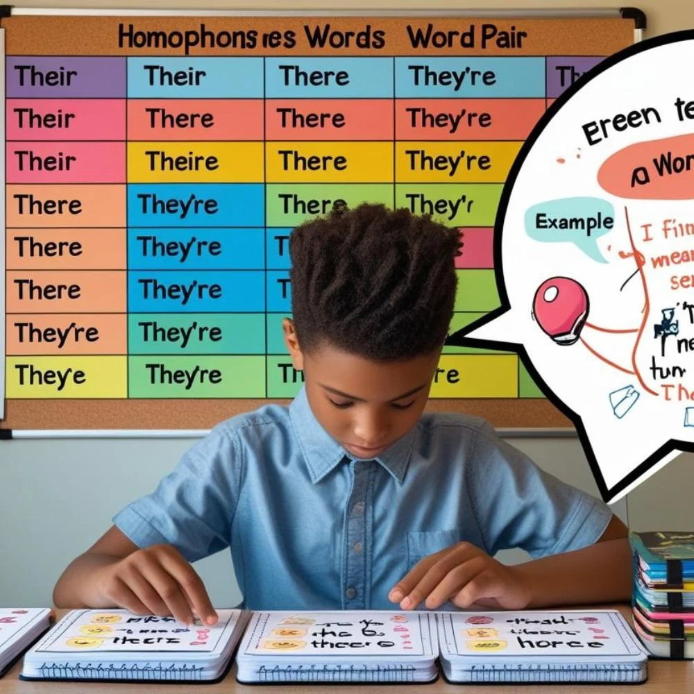  flashcards, charts, and sentence examples
