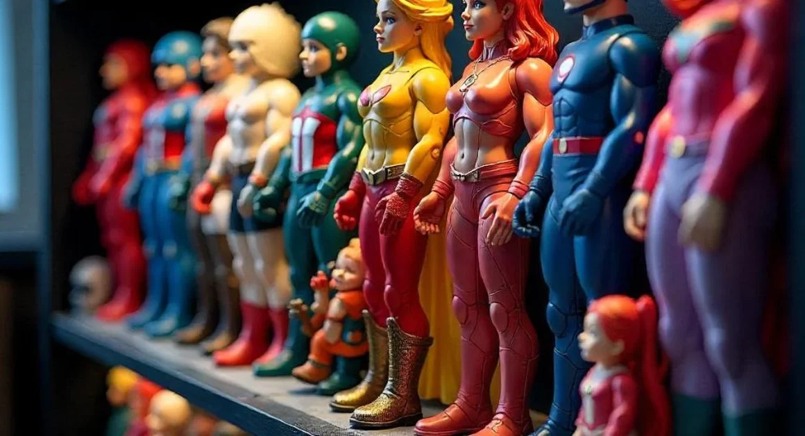 Action figures are back on display shelf with retro and modern designs