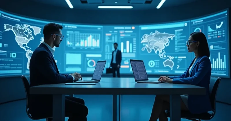 Image of Autonomous agents using Agentic AI in real-world business applications.