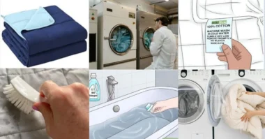 an image of how to Clean a Weighted Blanket