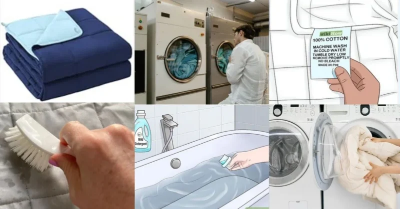 an image of how to Clean a Weighted Blanket