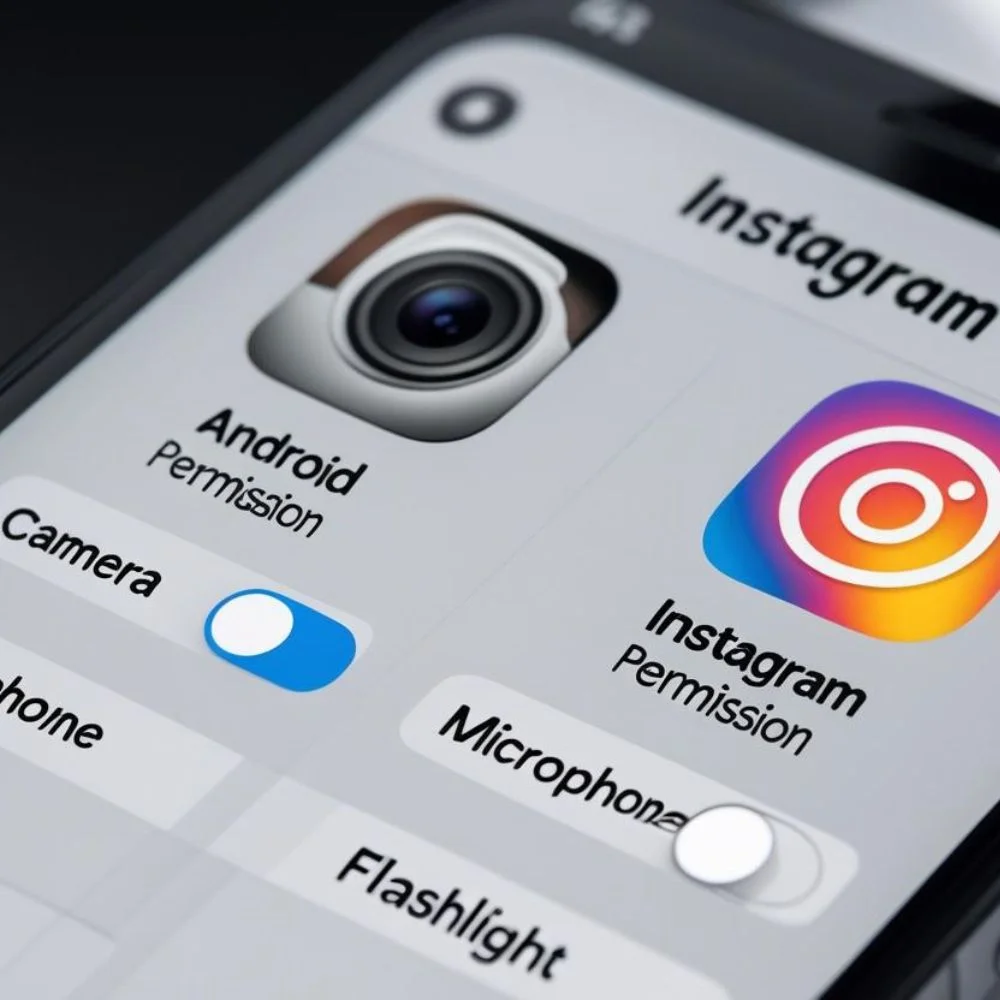 Instagram camera, microphone, and flashlight permissions 