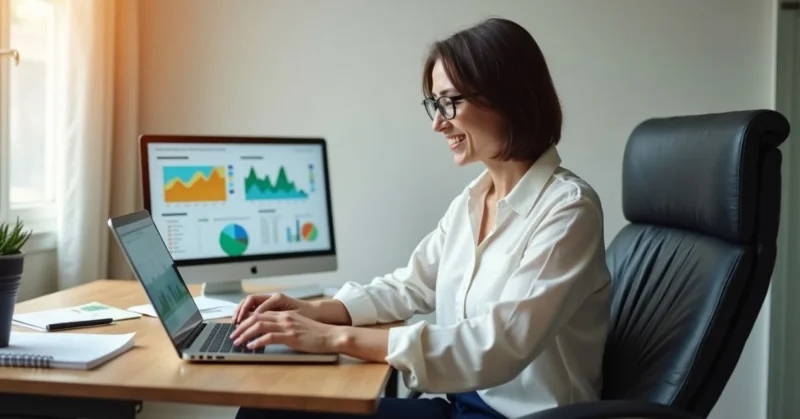 mall business owner using fintech tools