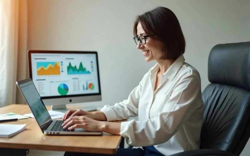 mall business owner using fintech tools