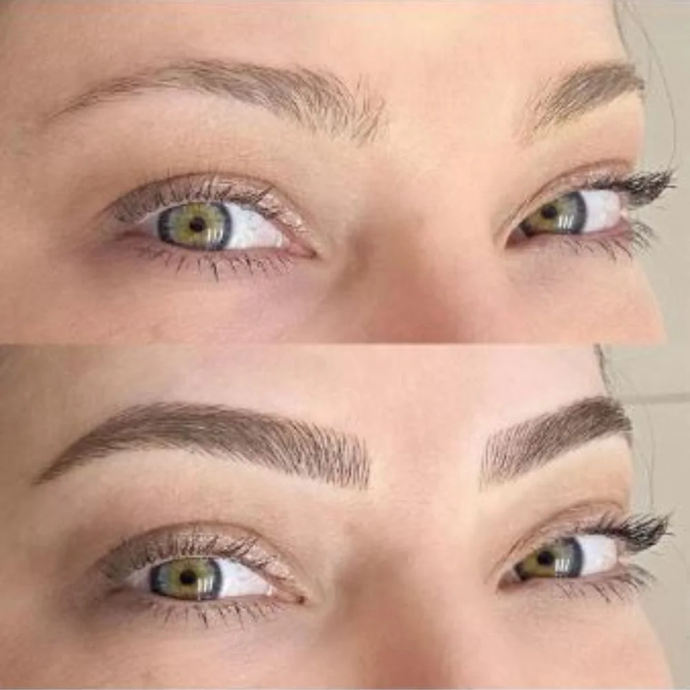 an image of Gen Z brows and Millennial brows
