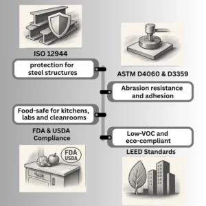 Mannacote coating verified standards for corrosion, abrasion, food safety, and eco-friendliness.