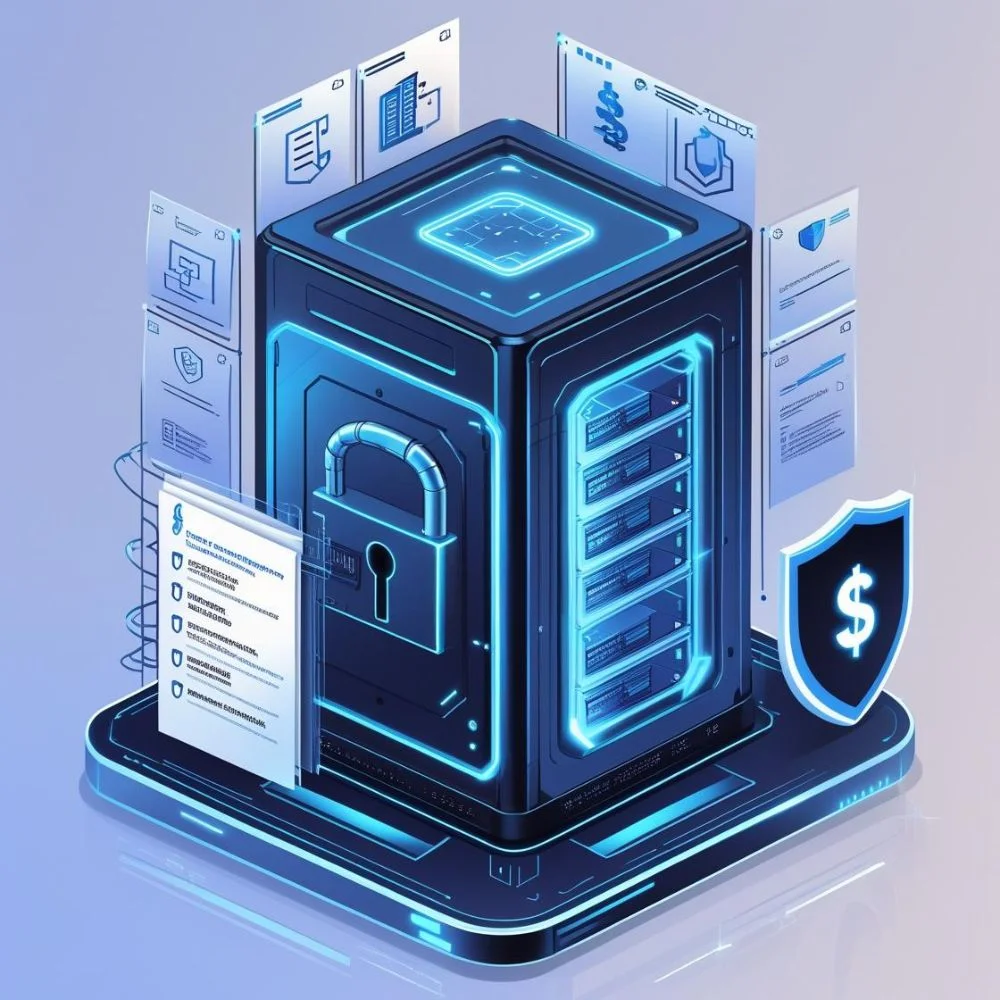 "Illustration of long-term cybersecurity planning with key strategies like audits and Zero Trust."