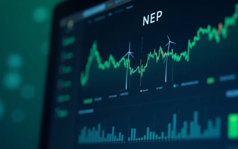 Image of NEP stock forecast 2025 with renewable energy investment trends.