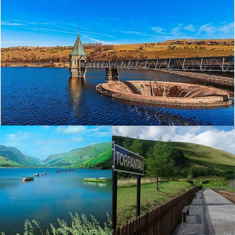 an image of Pontsticill Reservoir, forests and valleys