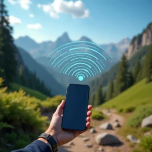 iPhone satellite message outdoors
