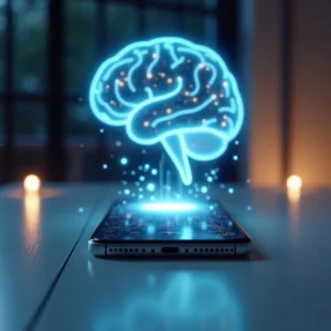 Image of AI-powered Siri assistant iPhone