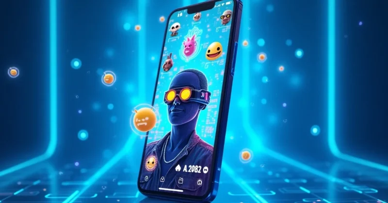 Image of Snapchat's latest 2025 features including AI lenses, AR filters, and new Snap modes on a smartphone screen.