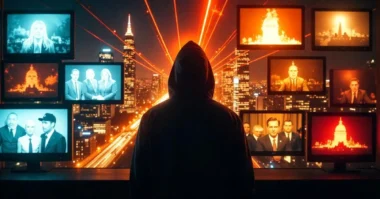 Image of Society of Lies concept showing digital manipulation.