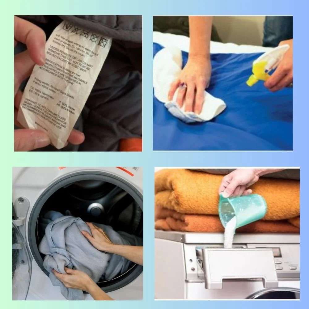 an image of Steps to Clean Weighted Blanket