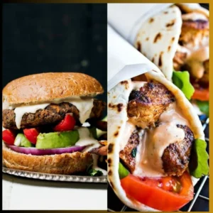 an image of tahini on Wraps and sandwiches, falafel, burgers