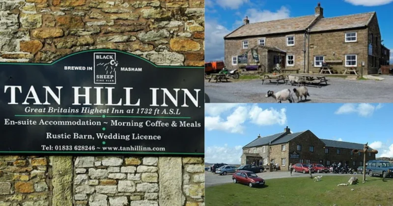 an image of The Tan Hill Inn, Highest Pub in England