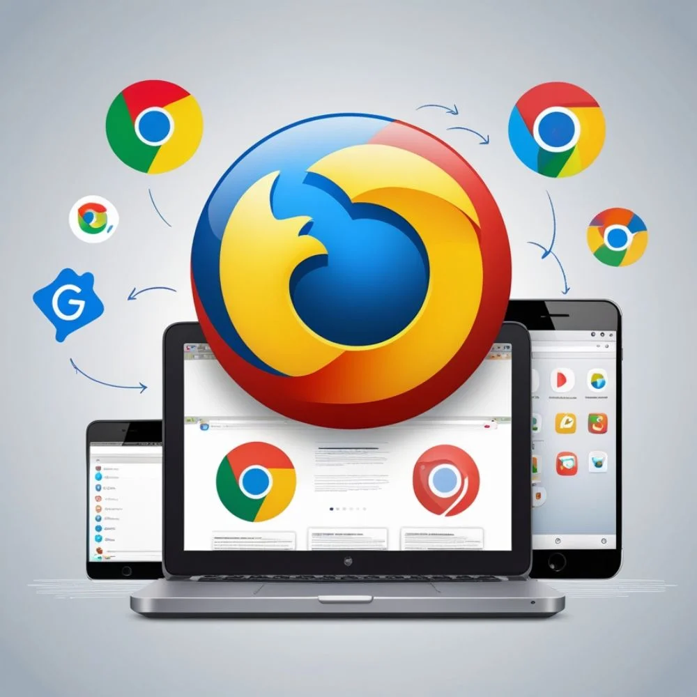 Chrome dominates devices while smaller browsers are sidelined.