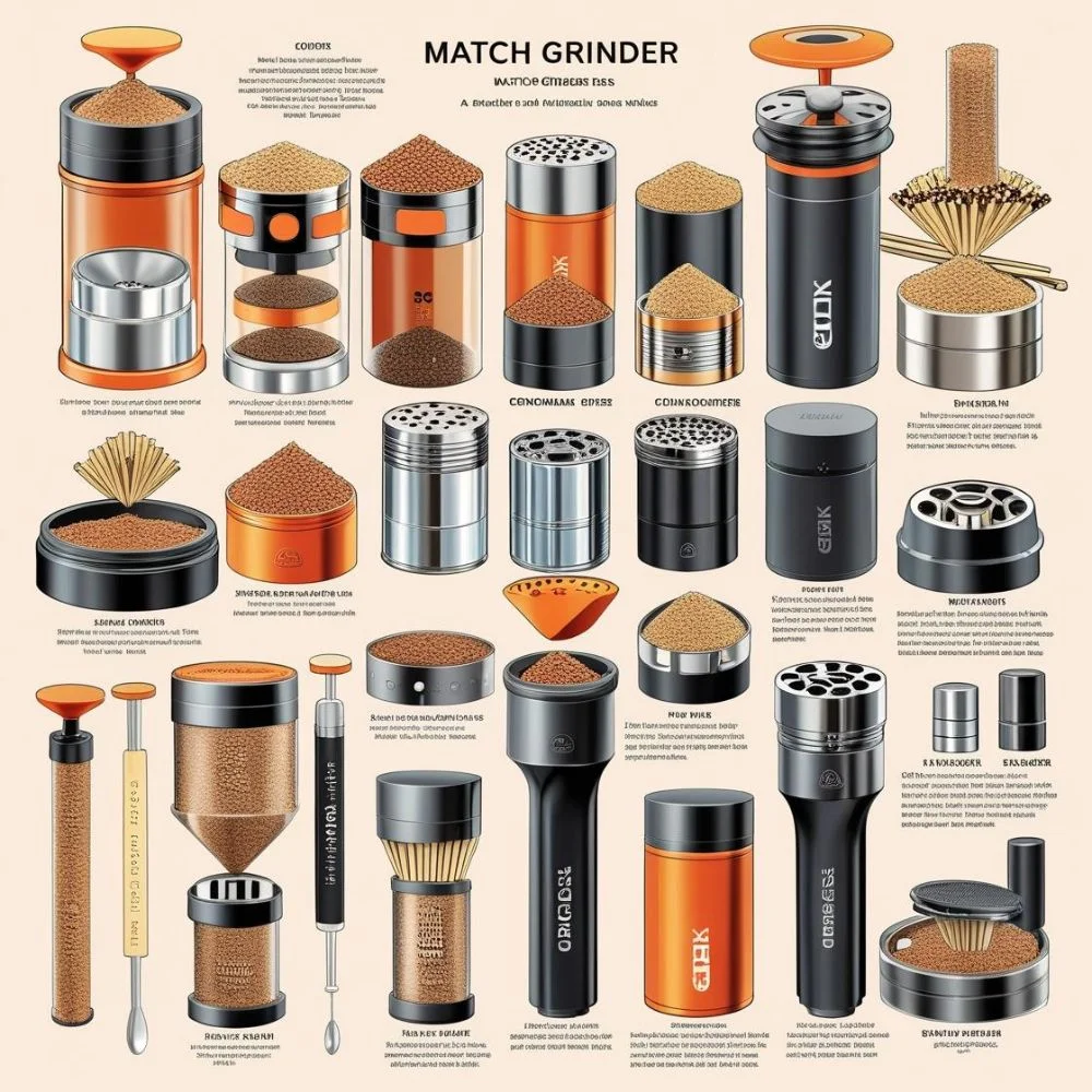  "Kitchen and tool grinders showing motor power, RPM, and blade features" 
