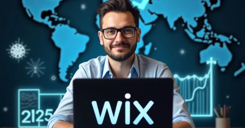 Image of Wix shares forecast with stock chart