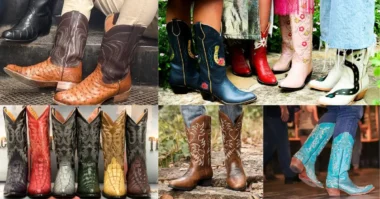 an image of classic leather, trendy snip toes, or bold embroidered designs of Cowboy boots