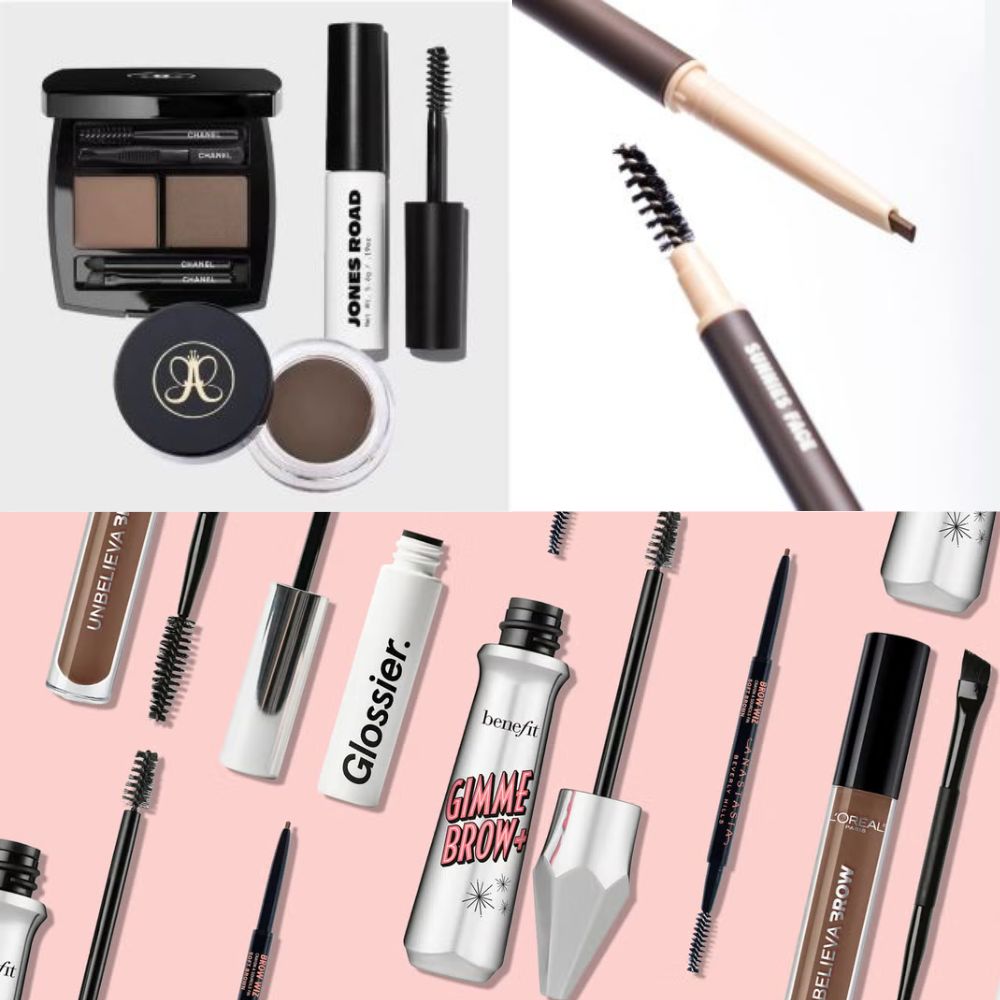 an image of eyebrows makeup products